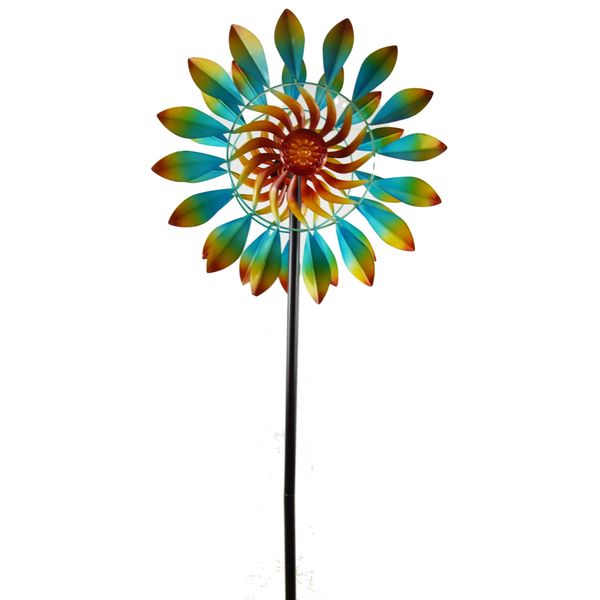 Splendido Mulino A Vento Solare - Altezza Circa 160 Cm-image