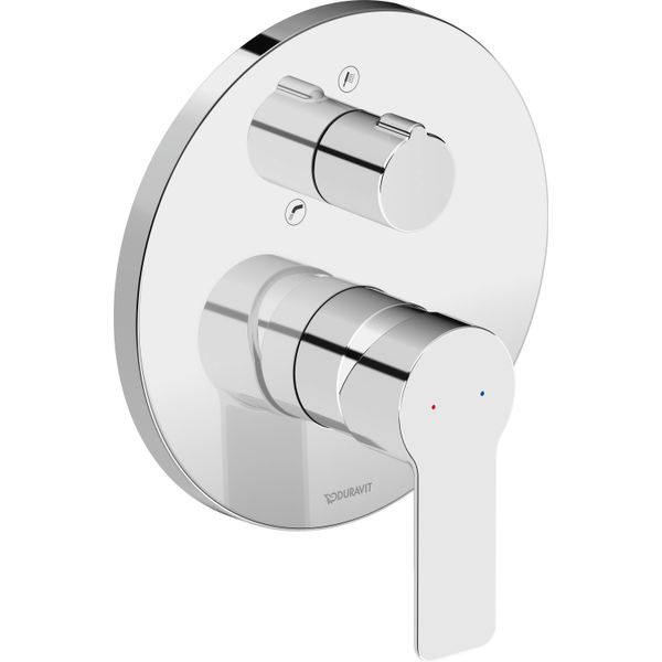 Duravit D-Code Mitigeur Monocommandé Pour Bain Encastré Chrome Brillant, DC5210018010, DC5210018010-image