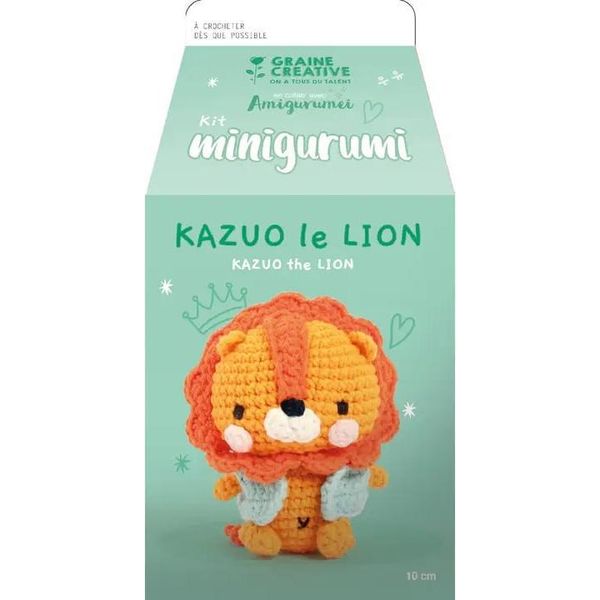 Graine Set Uncinetto Creativo Amigurumi Leone Kazuo - Giocattolo Creativo-image