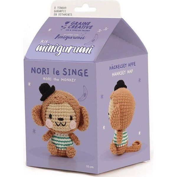 Graine Set Creativo All'uncinetto Amigurumi Scimmia Nori - Set Giocattolo Creativo-image