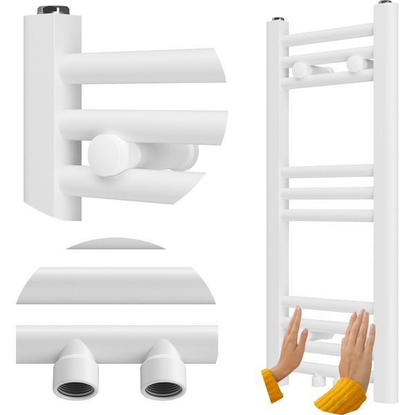 Radiatore Da Bagno Granitan | Raven - 70X30 Cm - Bianco - Design Moderno - Funzionale Ed Elegante-image