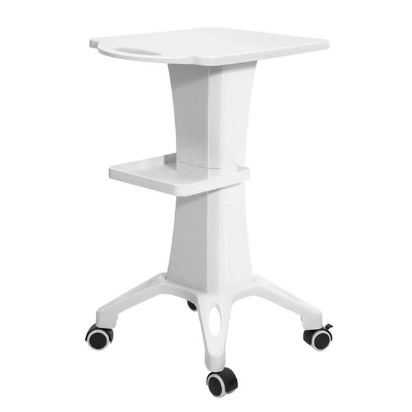 Carrello Per Salone Da Parrucchiere, Materiale Abs Leggero, Portata Massima 50 Kg, Bianco-image