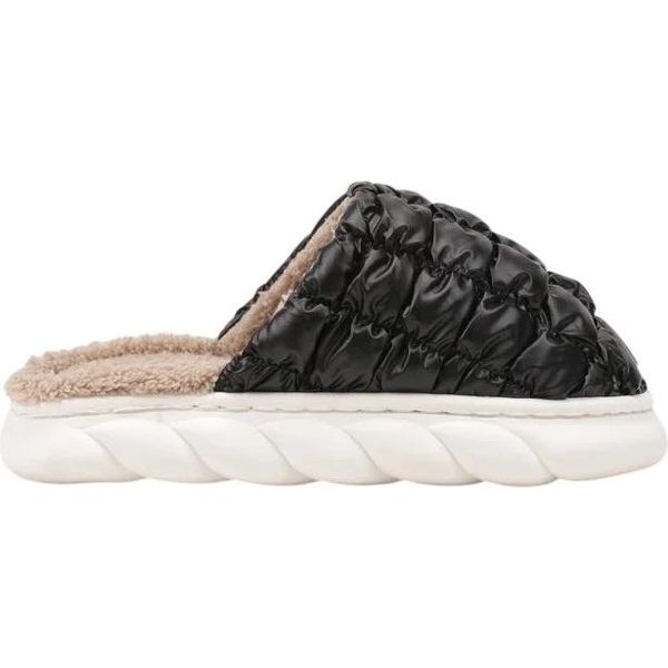 Pantofole Da Donna Pantofole Foderate Pantofole Isolate Slin On Pantofole Alanta Nero Taglia 36/37-image