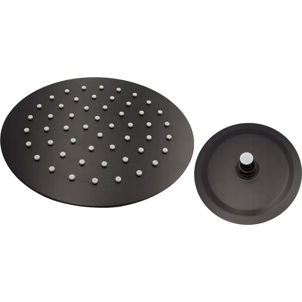 Granitan | Slim 30 Doccia A Pioggia - Nero - Acciaio Inox - Design Moderno Con Ugelli Anticalc-image