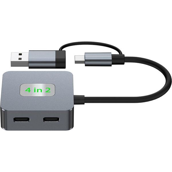 Inf Hub Usb 3.2 Gen 2 A 4 Porte - Docking Station Di Espansione Da 10 Gbps-image