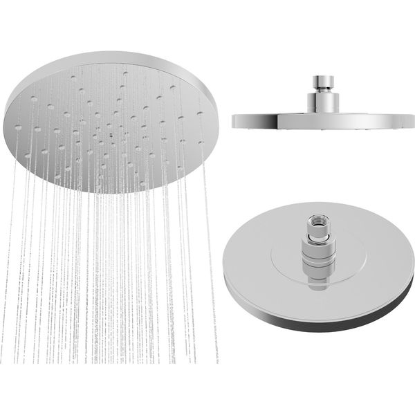 Granitan | Soffione O-225 Mm - Cromo - Design Moderno - Finitura Di Alta Qualità - Compatto-image