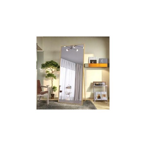Unboxg 180 X 80 Cm Specchio A Figura Intera, Specchio 3 In 1 Da Appoggio E Da Parete, Specchio Per Vestirsi, Specchio Per Guardaroba Per Camera Da Letto, Soggiorno E Ingresso-image