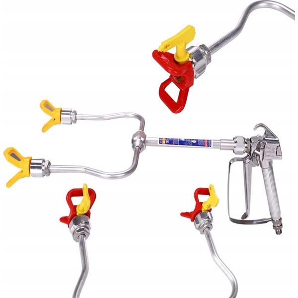 Rosfix Twinspray Steelpro 7/8 – Lancia Doppia Per Spruzzatori Airless | Acciaio Inossidabile, Filettatura 7/8” | Copri Ugelli, Facili Da Installare-image