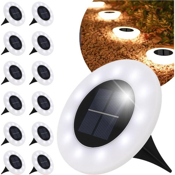 Blixtar 12X Led Drive-In Luce Solare Da Giardino 14, Montato A Terra Proiettore Impermeabile-image