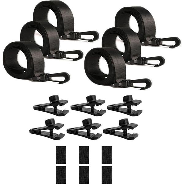 Inf Kit Di Fissaggio Per Avvolgitore Per Copertura Solare Per Piscina Con Cinghie Confezione Da 6-image