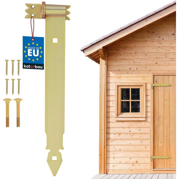 Kotarbau® Cerniera Per Persiana Oro 400 Mm Cerniere A Croce Cerniera Per Porta In Acciaio Zincato Cerniera Per Porta In Legno Cerniera Per Persiana In Legno Cerniere Per Porte Pesanti Cerniera Per Porta Ad Angolo Cerniere Per Porte Cerniera Per Persiana Con Morsetti Set-image
