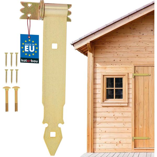 Kotarbau® Cerniera Per Persiana Oro 300 Mm Cerniere A Croce Cerniera Per Porta In Acciaio Zincato Cerniera Per Porta In Legno Cerniera Per Persiana In Legno Cerniere Per Porte Pesanti Cerniera Per Porta Ad Angolo Cerniere Per Porta Cerniera Per Persiana Con Morsetti Set-image