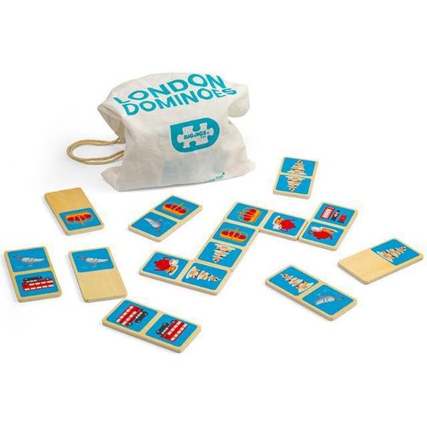 Bigjigs Domino Di Legno Di Londra, 28Dlg.-image
