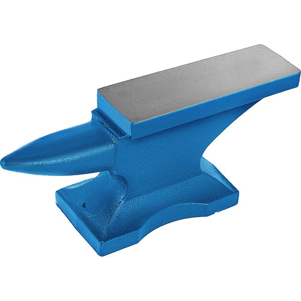 Succebuy Incudine Con Un Corno, 25 Lb/11 Kg, Strumento Di Forgiatura In Ghisa - Robusta Incudine Da Forgiatura Con Corno Rotondo Per Gioiellieri E Metallurgici-image