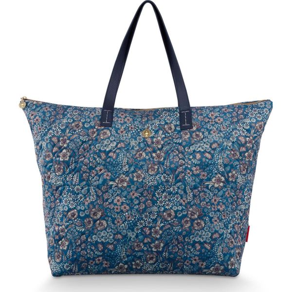 Pip Studio Borsa Da Viaggio Borsa A Tracolla Tilda Tote Bag Quilted Daisy Dreams Blue-image