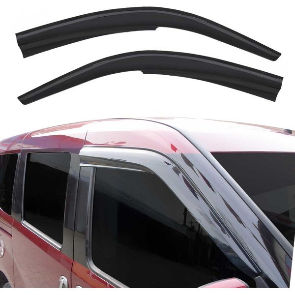 2X Paravento Parapioggia Per Citroen Berlingo 1996-2010 Acrilico Scuro-image