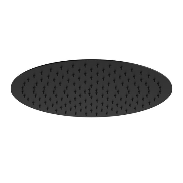 Joho Soffione Doccia A Pioggia 12 Pollici, Soffione Doccia In Acciaio Inox Soffione Doccia A Pioggia Rotondo Con Ugelli Anticalcare Xxl Soffione Doccia Da Incasso D30Cm Nero-image
