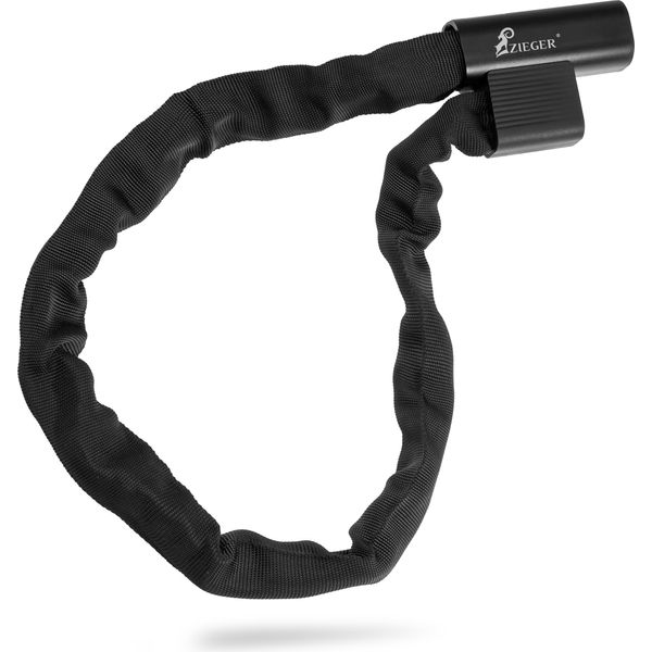 Zieger Lucchetto Per Bicicletta Catena 1000 Lucchetto A Catena Lungo Con Alloggiamento In Alluminio E Copertura In Tessuto-image