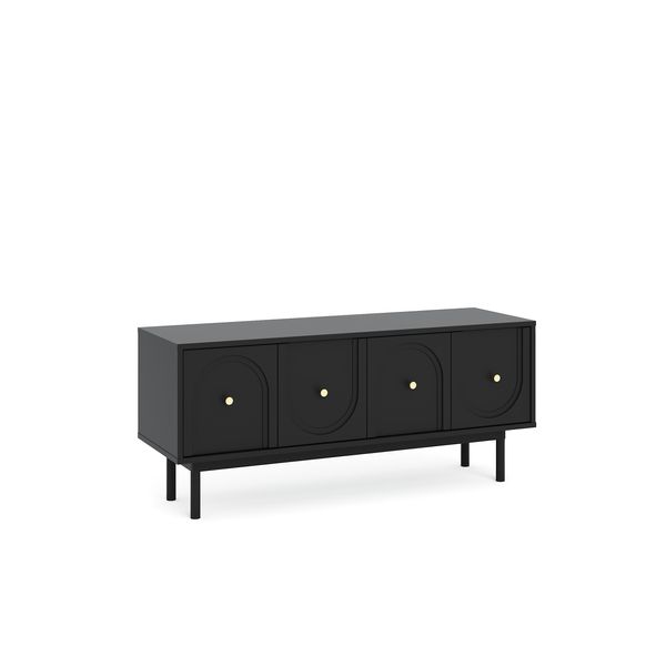 Mobile Tv Mazoma MZ01 - Nero Con Maniglie Dorate - 154 Cm-image