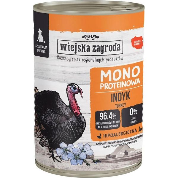 Alimento Umido Wiejska Zagroda Tacchino 400 G-image
