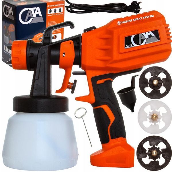 Cata Sistema Di Verniciatura A Spruzzo 550W 800 Ml Con 3 Ugelli Pistola A Spruzzo Pistola A Spruzzo Vernice Da Parete Set Di Verniciatura A Spruzzo-image