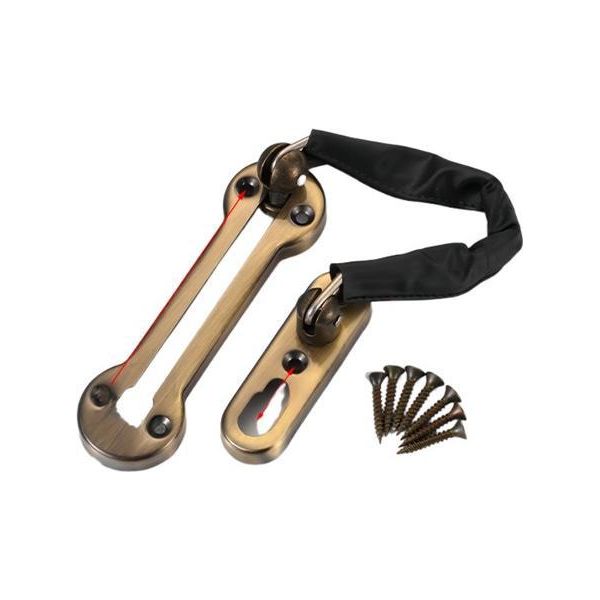 Inf Catena Antifurto In Acciaio Inox Oro Rosa Per Porte Con Viti-image
