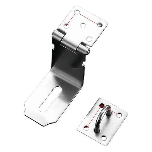 Inf 304 Acciaio Inossidabile Ispessito 5 Pollici 90 Gradi Chiavistello Con Viti, 2 Set-image