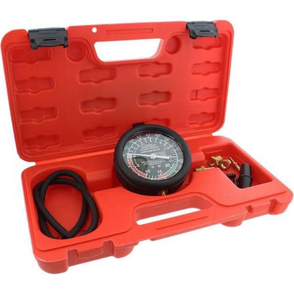 Kraft&Dele | Tester Per Il Vuoto, Pompa Per Il Vuoto, Tester Per Pompe Di Benzina, Tester Per Il Vuoto, Pompa Di Benzina Con Tubo, Manometro-image