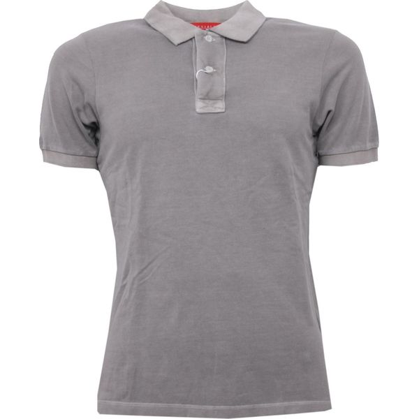 B3260 Polo Uomo Geniali Milano Maglia Manica Corta Grigio T-Shirt Man-image