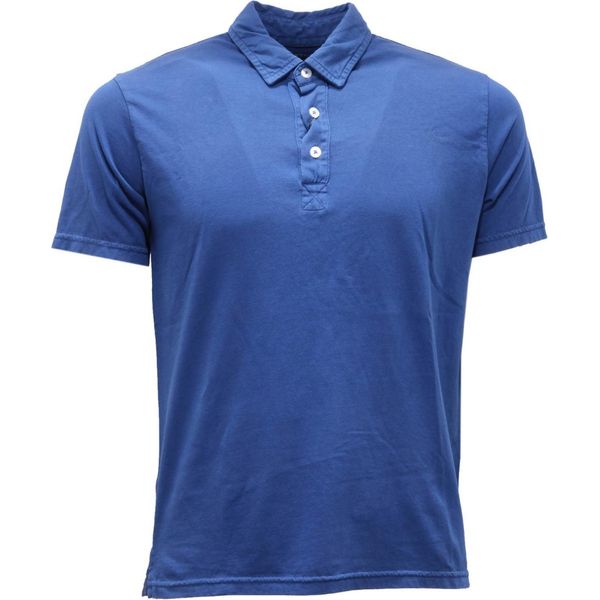 3504AH Polo Uomo Original Vintage Style Royal Blue Cotone Polo-Shirt Man-image