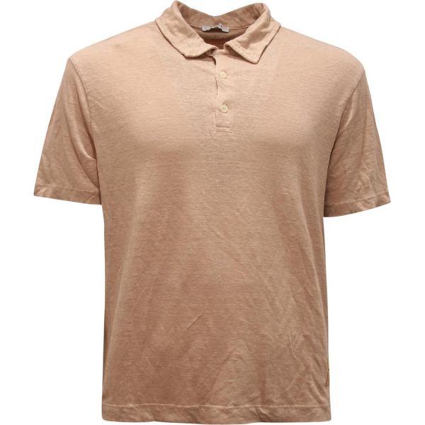 8040Au Polo Uomo Belfe Man Linen Garment Dyed Polo-Shirt-image