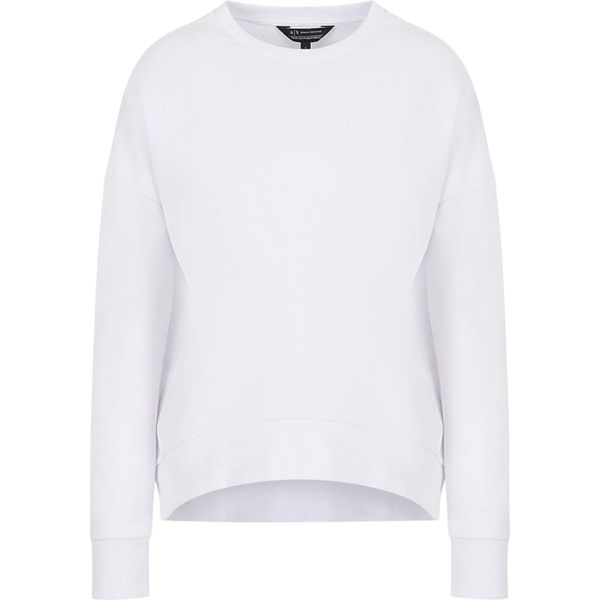 Armani Exchange - Felpa Da Donna, Girocollo GT8832 (Xs) (Bianco)-image