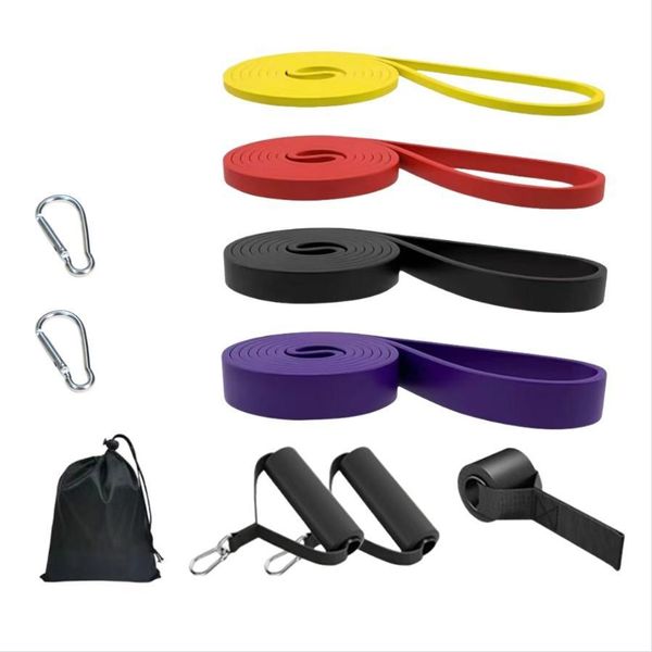 Inf Set Di Fasce Di Resistenza 4.5TPE - 4 Pezzi Per Allenamento E Trazioni Assistite-image