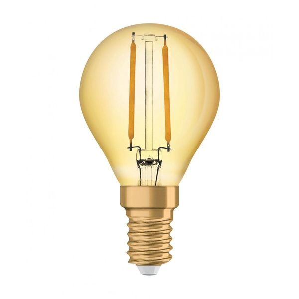 Osram Led Filamento P45 Gocce Vintage 1906 2,5W = 22W E14 Oro Extra Bianco Caldo 2400K-image