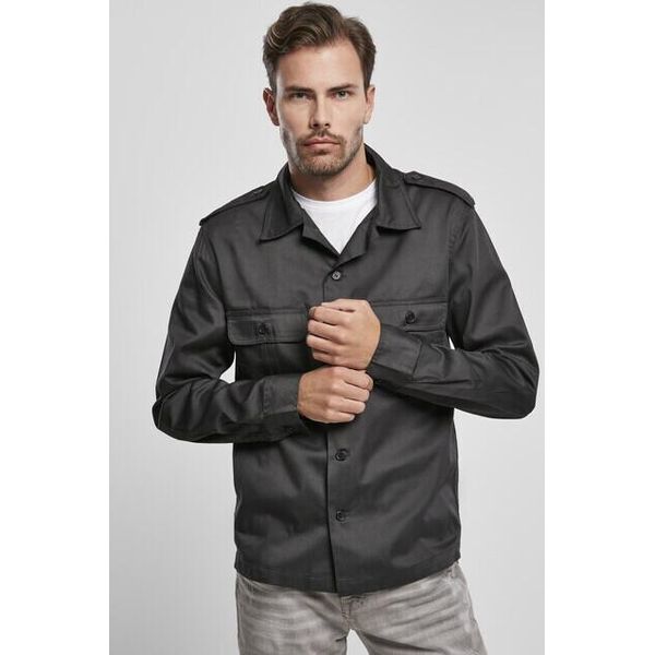 Brandit - Camicia Dell'esercito Americano Camicia Schwarz - L-image