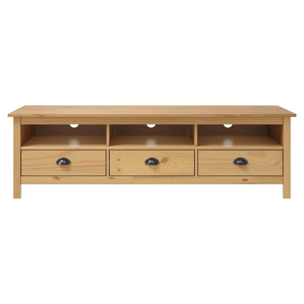 Syfax™ Mobile Porta Tv Hill Marrone Ambra 158X40X47Cm Legno Pino-image