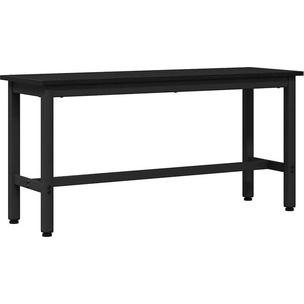 Syfax™ Panchina Da Pranzo Rovere Nero 100 X 32,5 X 48,5 Cm-image