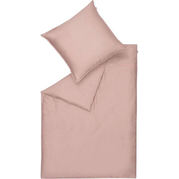 SchöNer Wohnen Set Di Biancheria Da Letto In Raso Colore Puro Rosa Dimensioni 135X200Cm-image