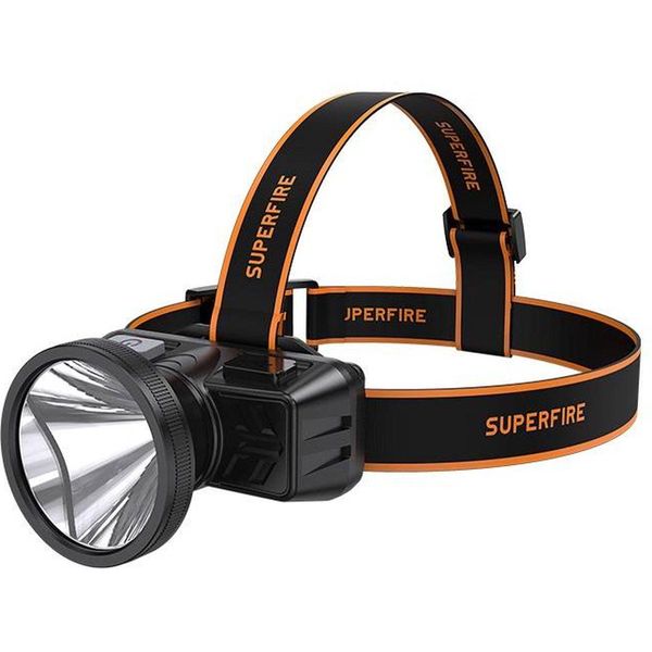 Superfire HL51 Headlamp Flashlight, 160 Lm, Micro-Usb, 4 Modes, 300 M-image