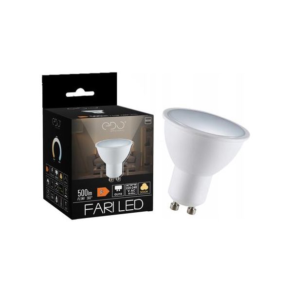 Fari Led GU10 5,5W 3000K Warm Ww 500Lm 120St EDO777461 Soluzioni Edo Lampadina-image