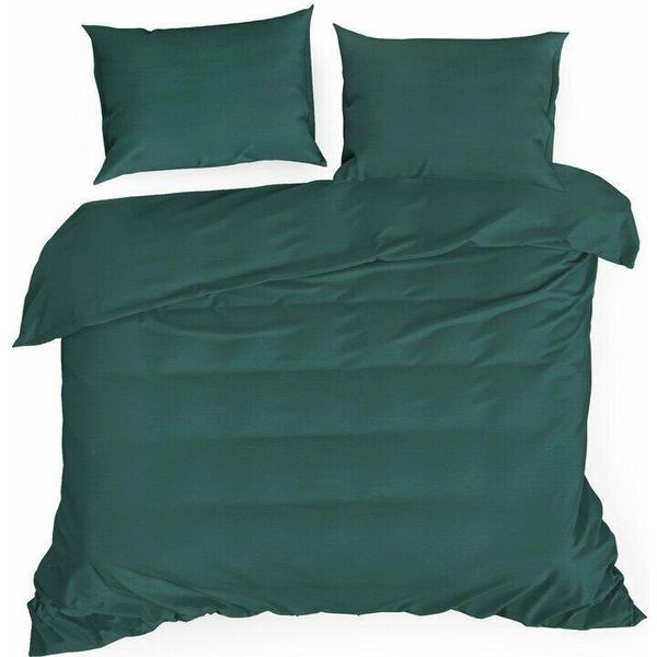 Biancheria Da Letto In Raso 160X200 Nova Verde Double-Face Eurofirany-image