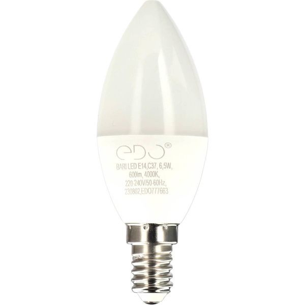 Bari Led 6,5W Nw, E14, 4000K, 600Lm, 220-240V EDO777663 Soluzioni Edo-image
