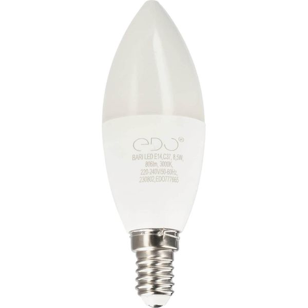 Bari Led 8,5W Ww, E14, 3000K, 806Lm, 220-240V EDO777665 Soluzioni Edo-image