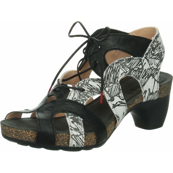 Think Traudi Sandalo Da Donna - Sandali Con Cinturino Nero Elegante Nuovo-image