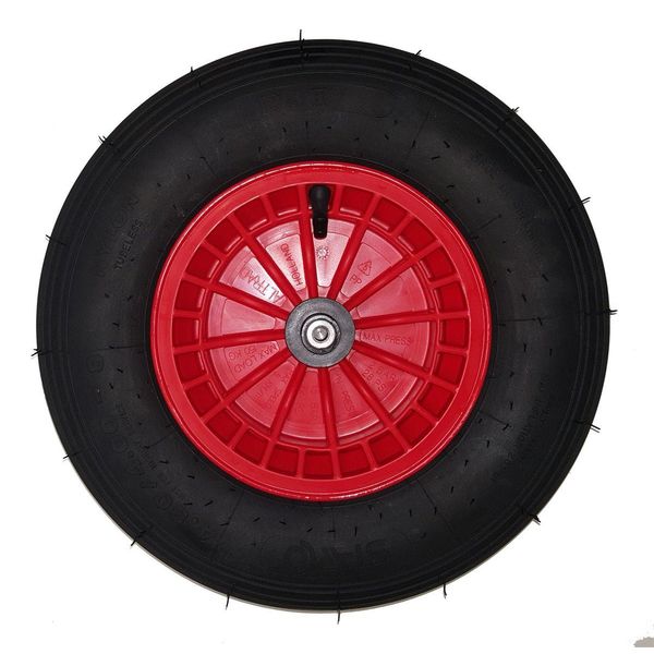 Ruota Di Sostituzione Forte | Ruota Carriola Da Giardino Carriola Da Costruzione Carriola Carriola | Rosso-image