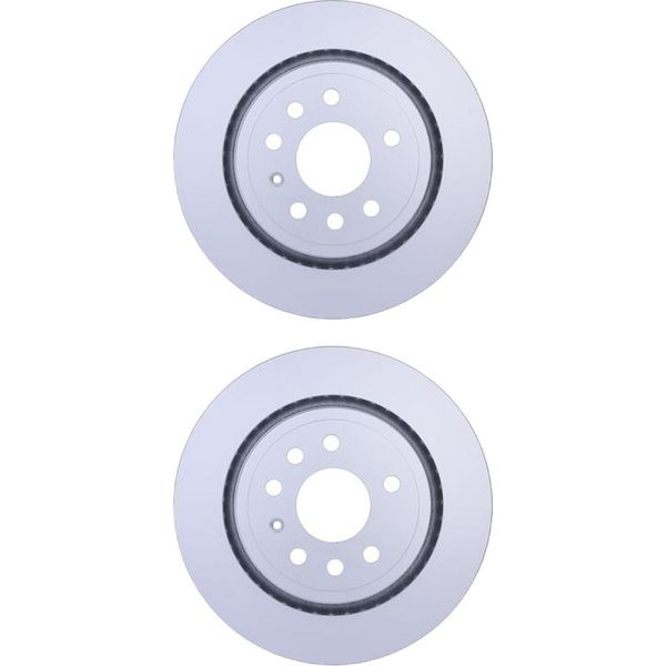 2 Dischi Freno Posteriori Hella Per Cadillac Chevrolet Fiat Holden Opel Saab-image