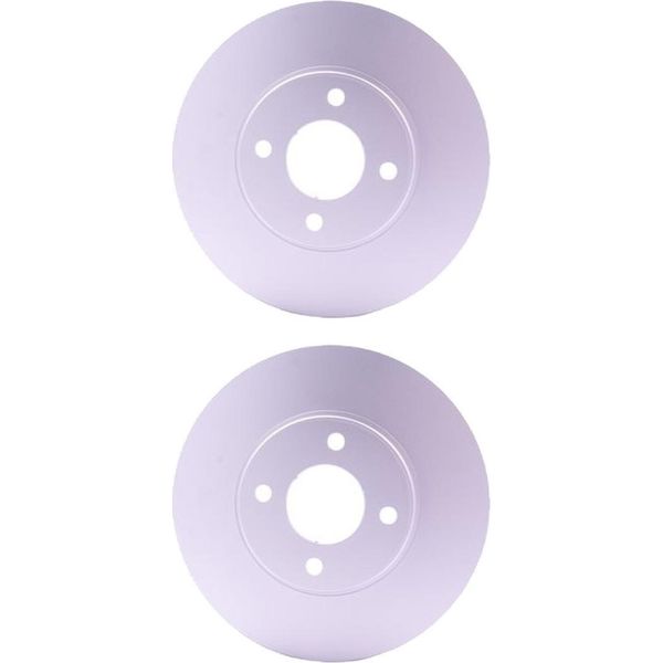 2 Dischi Freno Anteriori Hella Per Datsun Nissan Renault Cross Micra Iv-image