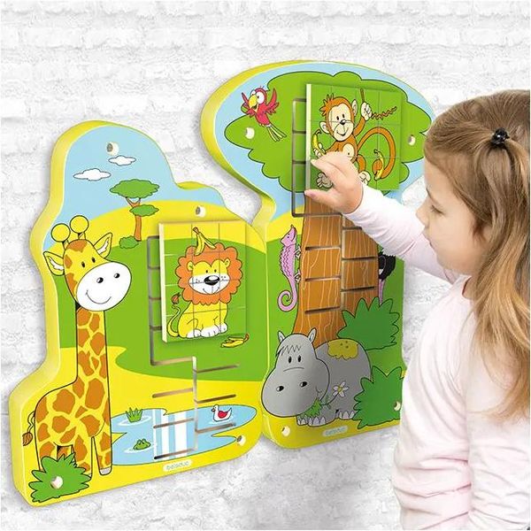 Gioco Da Parete Beleduc Scimmia Della Giungla Giocattolo Educativo In Legno 51 Cm-image