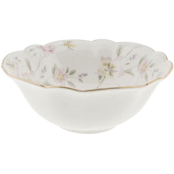Clayre & Eef Twfbo Zuppiera Ø 15 Cm Fiori In Porcellana Multicolore Rotonda-image