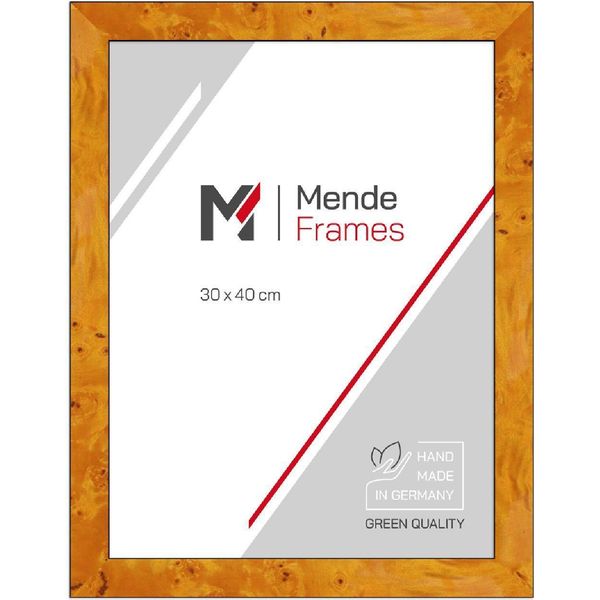 Cornice In Legno Mendeframes H14D Decoro Radice Chiaro 20X40 Cm Con Vetro Normale-image